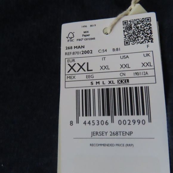 Mango mng mens sweater 1/4 zip blue cotton/cashmere 2XL NWT - Picture 5 of 7